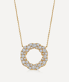Astley Clarke 14ct Gold Plated Vermeil Silver Asteri Diamond Loop Necklace In Gold