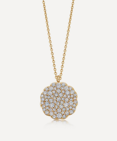Astley Clarke 14ct Gold Plated Vermeil Silver Asteri Diamond Slice Pendant Necklace
