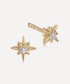 ASTLEY CLARKE ASTLEY CLARKE 18CT GOLD PLATED VERMEIL SILVER POLARIS STAR STUD EARRINGS
