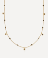 ASTLEY CLARKE 18CT GOLD PLATED VERMEIL SILVER POLARIS NORTH STAR BLACK SPINEL STATION CHAIN NECKLACE