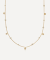 Astley Clarke Polaris North Star 18ct Yellow Gold-plated Vermeil Sterling-silver And White Sapphire Necklace In Gold