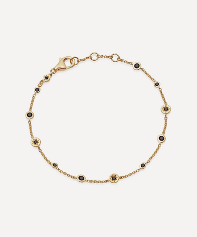 Astley Clarke Polaris North Star 18ct Yellow Gold-plated Vermeil Sterling-silver And Black Spinel Bracelet