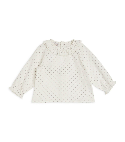 Paz Rodriguez Babies' Star Print Blouse (1-24 Months) In Pink