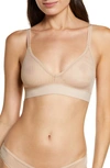 Skarlett Blue Spellbound Wireless Triangle Bralette In Nylon