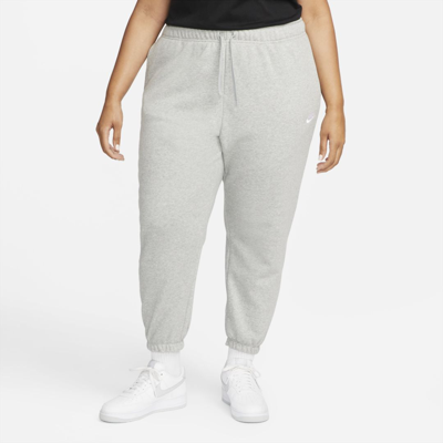 Nike Women's  Sportswear Club Fleece Mid-rise Oversized Sweatpants (plus Size) In Grey