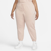 Nike Women's  Sportswear Club Fleece Mid-rise Oversized Sweatpants (plus Size) In Pink