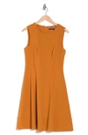Tommy Hilfiger Sleeveless Fit & Flare Dress In Amber