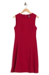 Tommy Hilfiger Sleeveless Fit & Flare Dress In Chilli Pepper