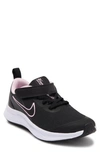 Nike Kids' Star Runner 3 Running Shoe In Black/ Black/ Pink