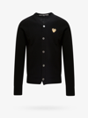 Comme Des Garçons Play Cardigan In Black