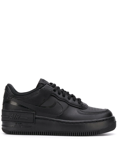 Nike Air Force 1 Shadow Triple Black 运动鞋 In Black