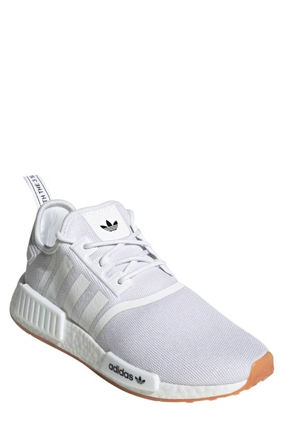 Adidas Originals Nmd R1 Primeblue Sneaker In White/ Gum