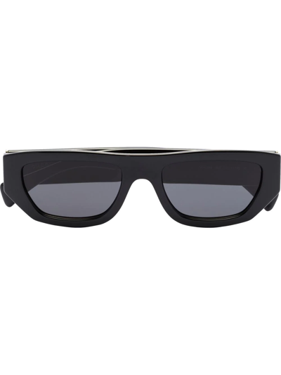 Gucci Rectangle Frame Sunglasses In Black