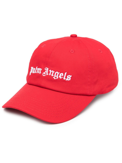 Palm Angels Logo-print Baseball Cap In Rot