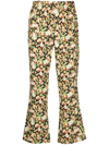 Marni Lovers Prairie Print Cropped Pants In Black