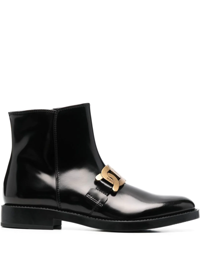 Tod's Boots Shoes In Nero