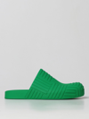 Bottega Veneta Rubber Mules In Green