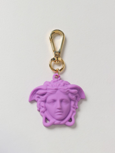 Versace Medusa Airtag Keyring In Black