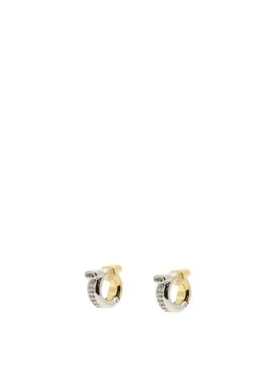Ferragamo "gancini" Earrings In Silver