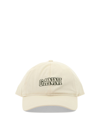 Ganni Logo-embroidered Organic-cotton Baseball Cap In Beige
