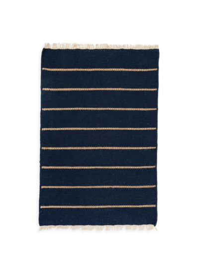 Pom Pom At Home Warby Wool Rug In Navy