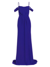 Vera Wang Bride Johanna Off-the-shoulder Gown In Royal Blue