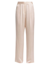 The Sei Wide-leg Silk Trousers In Pearl