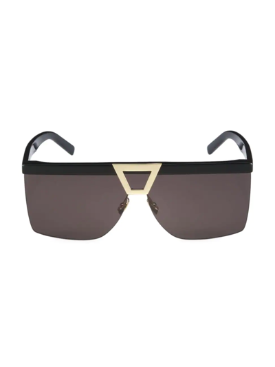 Saint Laurent Palace Oversize-frame Sunglasses In Beige