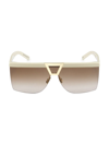 SAINT LAURENT WOMEN'S PALACE 99MM SHIELD SUNGLASSES