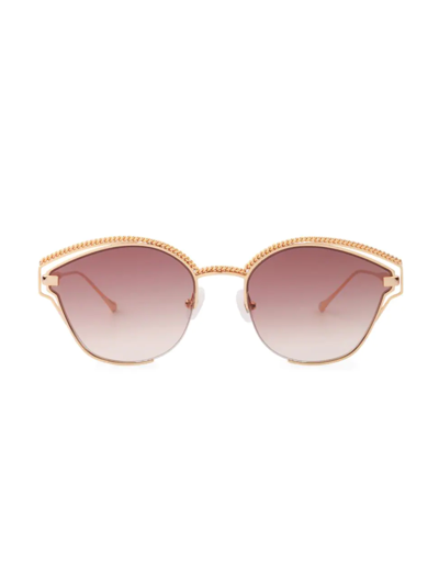 For Art's Sake Knight 53mm Cat Eye Sunglasses In Gold Brown