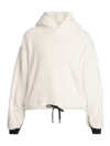 MONCLER WOMEN'S GRENOBLE SHERPA PULLOVER HOODIE