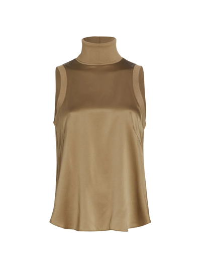 Cinq À Sept Women's Lonny Silk Top In Acorn