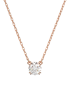 Swarovski Silver-tone Constella Crystal Pendant Necklace, 14-7/8" + 2" Extender In Rose Gold