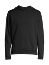 Onia Garment-dyed Terry Hoodie In Black