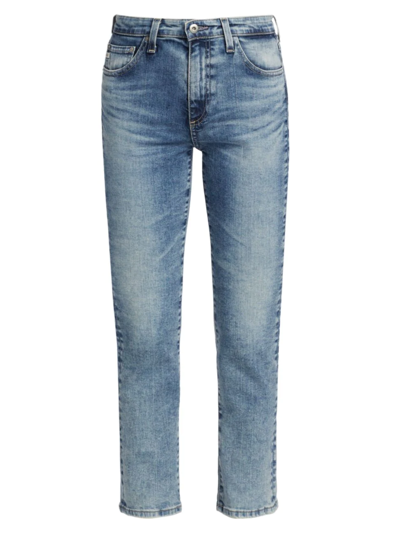 Ag Mari High Rise Cropped Slim Straight Jeans In Sunset Train | ModeSens