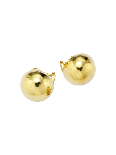 Ippolita Classico 18k Green Gold Spherical Clip-on Earrings In Yellow Gold