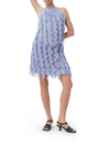 Ganni Purple Fringe Miniskirt In Pink & Purple