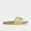 Adidas Originals Adidas Women's Adilette Comfort Slide Sandals In Sandy Beige/sandy Beige Met/golden Beige