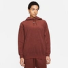 Nike Women's Sportswear Essentials Plush Pullover Hoodie In Bronze Eclipse/white