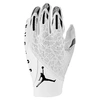 Nike Jordan Knit Football Gloves In White/white/black