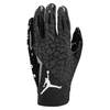 Nike Jordan Knit Football Gloves In Black/black/white