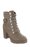 Mia Annamaria Lug Sole Combat Boot In Sahara Ret