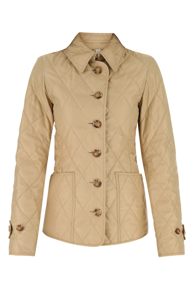 Burberry Beige Polyester Jacket Nd  Donna Xl In Brown