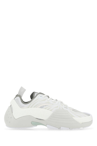 Lanvin Multicolor Fabric Trainers  Nd  Uomo 45 In White