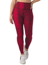 Glyder Sultry Leggings In Cherry Snake