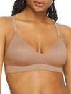 Maidenform Pure Comfort Seamless Wire-free Bra In Iced Mocha