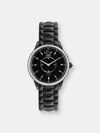 Gevril Siena Diamond Swiss Quartz Bracelet Watch, 38mm In Black