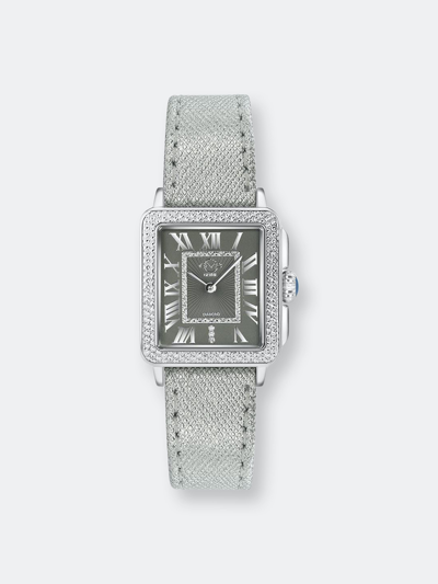 Gevril Women's Padova Swiss Quartz Gray Italian Leather Strap Watch 30mm In Grey