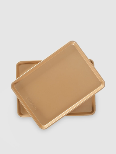Nordic Ware Nonstick Half Sheets, Set Of 2 In Gold