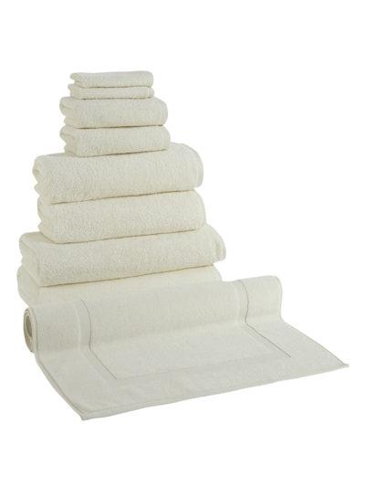 Classic Turkish Towels Arsenal 9 Pc Towel Set With Bathmat In White